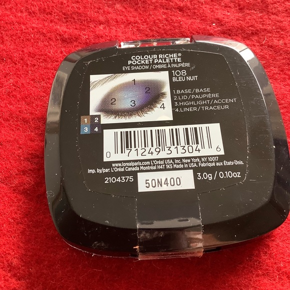 L’Oreal eyeshadow quad, 108 Bleu Nuit, used once - Picture 2 of 3